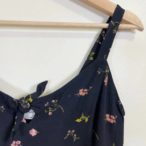 Aritzia Wilfred Bow Tank Floral Peplum Camisole - Picture 5 of 10